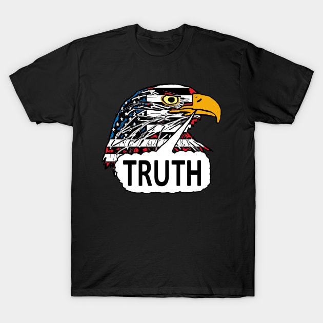 Truth Eagle T-Shirt by Mark Ewbie